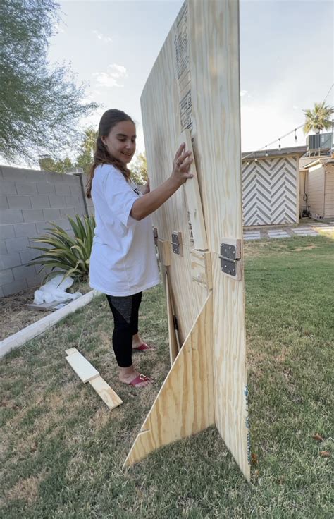 DIY FOLD IN HALF WALL — FINDING ARIZONA PODCAST | Diy backdrop, Wooden ...