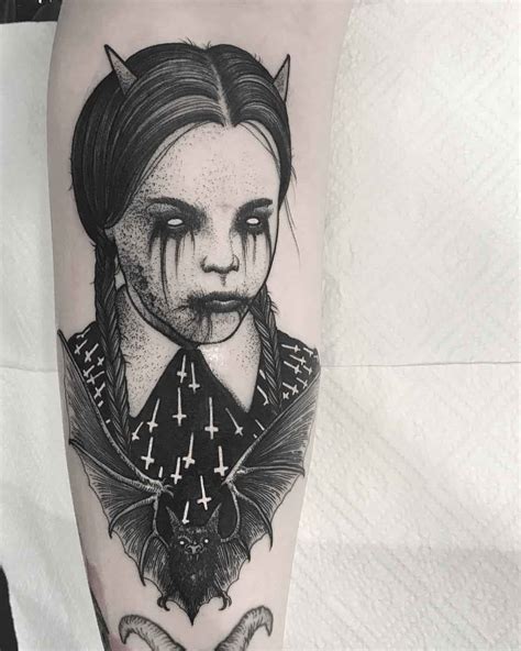 Wednesday Addams Tattoo - Best Tattoo Ideas Gallery