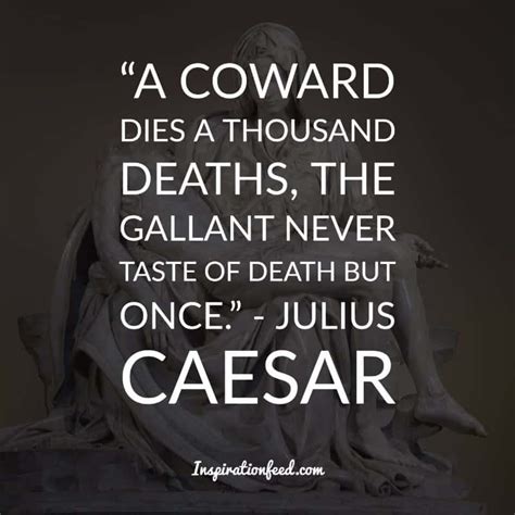 A Coward Dies A Thousand Deaths Quote / Ernest Hemingway Quote Cowards Die A Thousand Deaths But ...