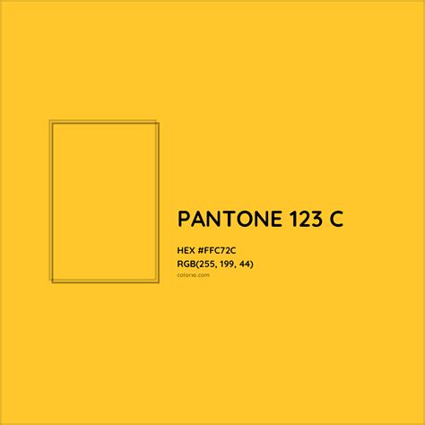 PANTONE 123 C Complementary or Opposite Color Name and Code (#FFC72C) - colorxs.com
