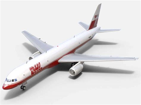 Boeing 757-200 DHL Cargo 3D Model by Dreamscape Studios