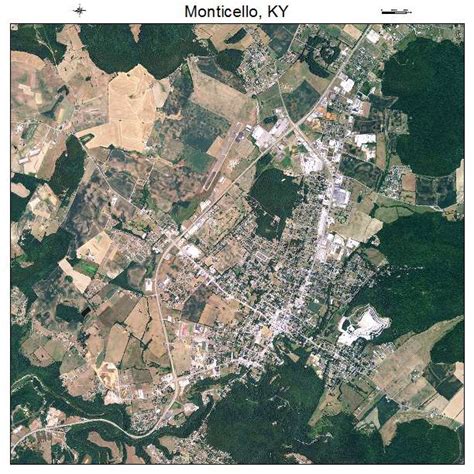 Aerial Photography Map of Monticello, KY Kentucky