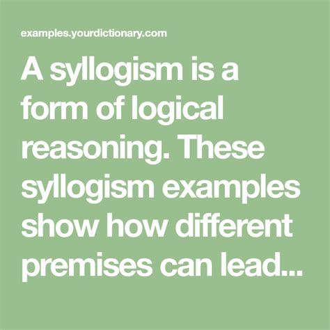 What Is a Syllogism?