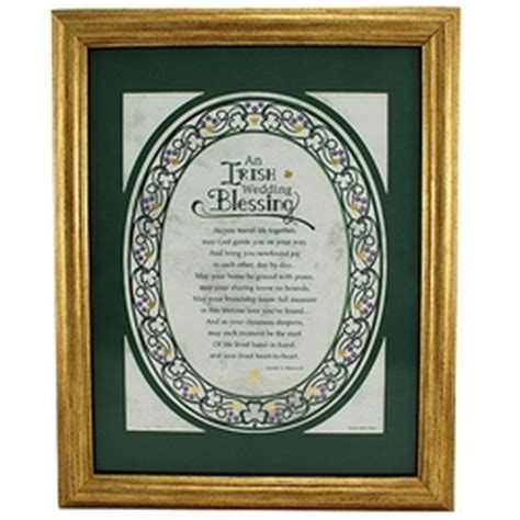 An Irish Wedding Blessing Framed Print - FindGift.com