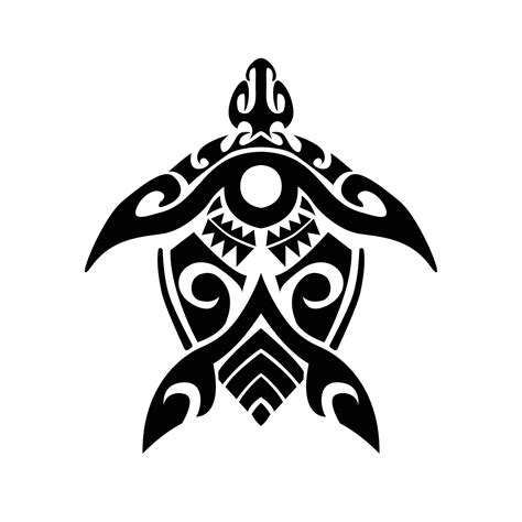 Tribal Sea Turtle Silhouette