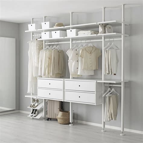 Open clothes storage, Elvarli. For IKEA 2016. | Ikea closet, Closet designs, Open closet