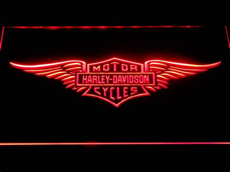 Harley Davidson Wings LED Neon Sign | SafeSpecial