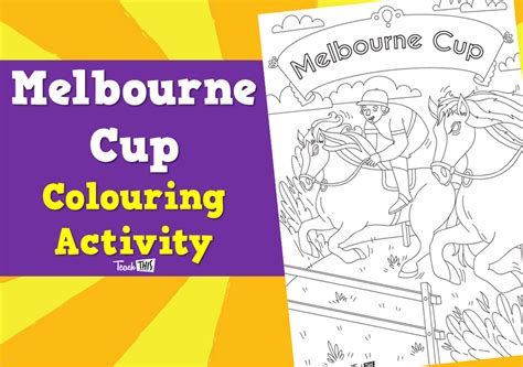 Melbourne Cup - Colouring Activity :: Teacher Resources and Classroom ...