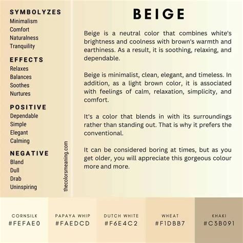 Meaning of the Color Beige and Its Symbolism