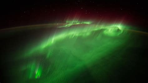 HD wallpaper: aurora australis, polar lights, space, nasa, green lights ...