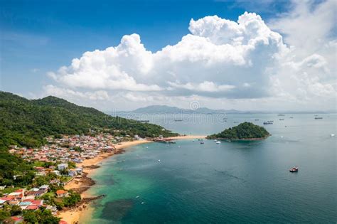 Taboga Island Aerial View. Tropical Island. Editorial Image - Image of outdoor, coast: 237855155