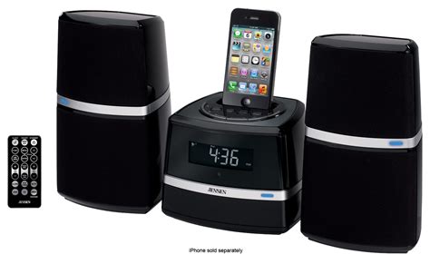 Best Buy: Jensen Docking Station with Speakers Black JIMS-252I