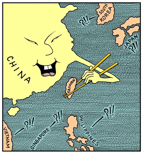 Taiwan, Communist China, Republic of China cartoon, international ...