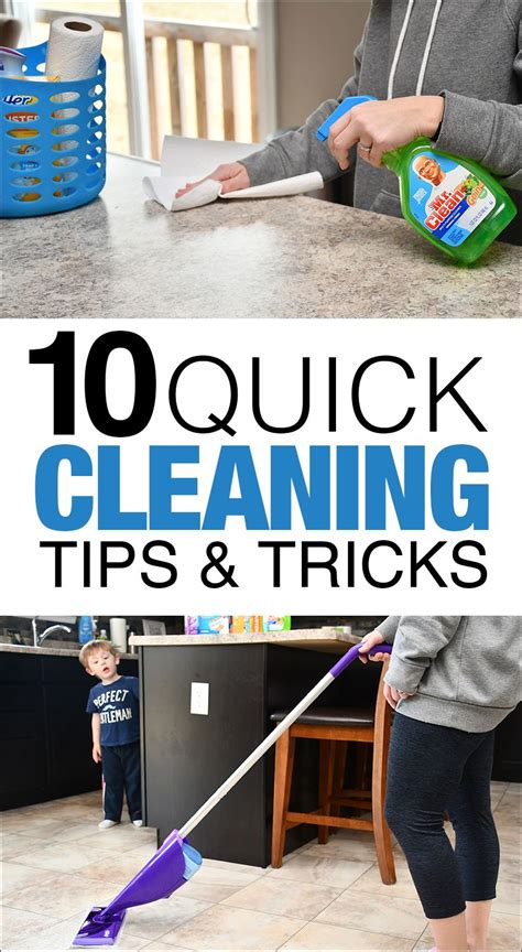 10 Quick Cleaning Tips - How to Clean Your Home Fast | Cleaning hacks, Quick cleaning, House ...