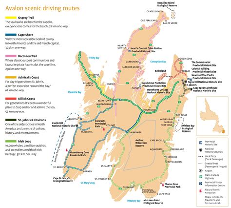 Avalon scenic driving routes map - Ontheworldmap.com