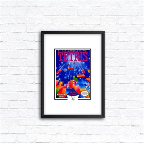 RETRO Tetris 1989 NES Box Art Wall Art Poster A5/A4/A3 - Etsy