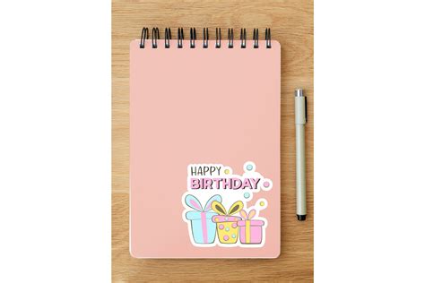 Happy Birthday Stickers PNG. Birthday Stickers Bundle By Olyate | TheHungryJPEG