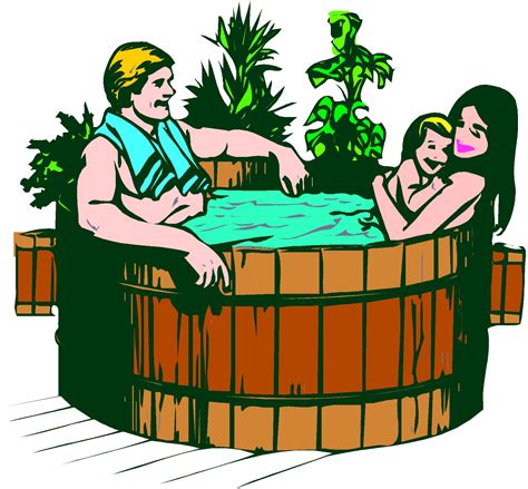 Hot Tub Cliparts - Soak Up the Relaxation in Your Designs!