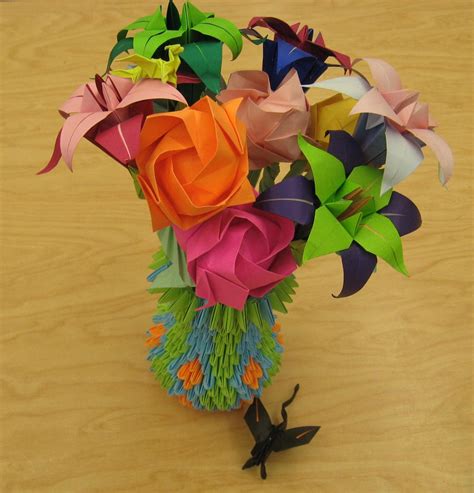 Origami Flower Vase by Landon104 on DeviantArt