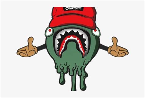 Toons Clipart Bape - Supreme Bape Shark Logo Transparent PNG - 640x480 ...