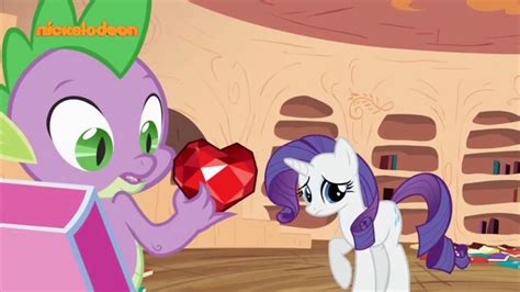 Rarity And Spike Kiss