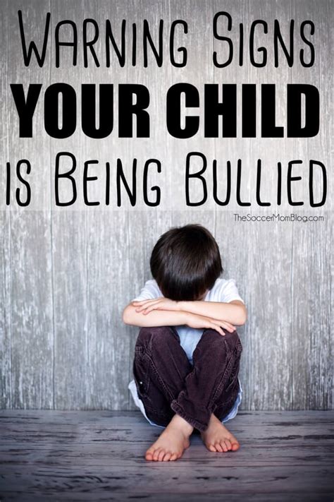 Signs of Bullying: What to Look For in Your Child - The Soccer Mom Blog