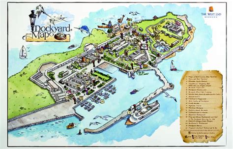 Royal Naval Dockyard Tourist Map - Bermuda • mappery