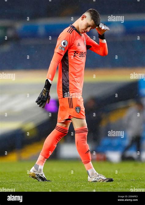 Leeds United goalkeeper Illan Meslier during the Premier League match ...