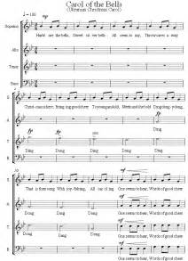 Carol of the Bells sheet music for Choir - 8notes.com