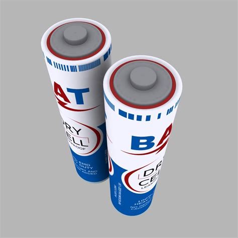 Dry Cell Battery 3D Model .max - CGTrader.com