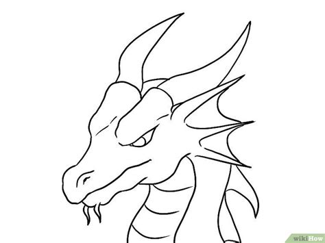 How to Draw a Dragon Head (with Pictures) - wikiHow | Easy dragon drawings, Dragon head drawing ...