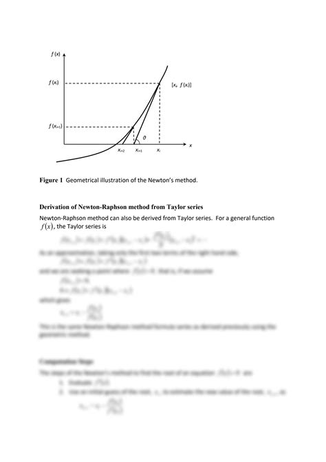 SOLUTION: Newton method notes derivation of newton raphson method and solve non linear equation ...