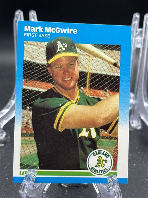 Mavin | 1987 Fleer Update Mark McGwire Rookie Card R05759