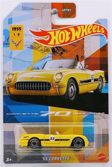 Hot Wheels 2023 - Corvette 70th Anniversary Series 1/8 - '55 Corvette ...