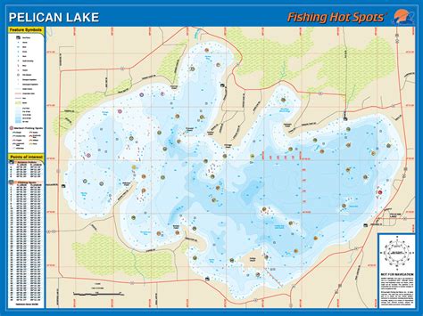 Pelican Lake (Oneida Co., WI) Fishing Map