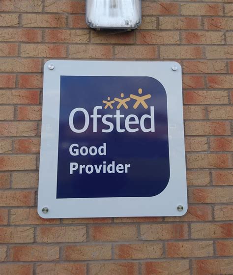 Ofsted GOOD Wall sign standoff fixings