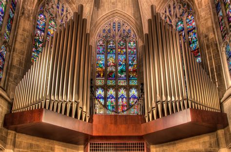 Cathedral Organ Pipes | HDR creme