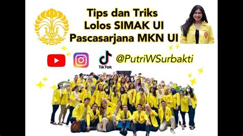 TIPS DAN TRIKS LOLOS UJIAN SIMAK UI PASCASARJANA MAGISTER KENOTARIATAN UNIVERSITAS INDONESIA ...