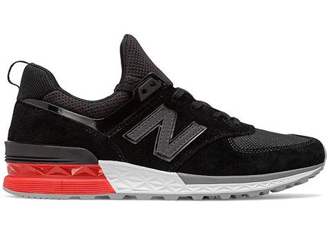 New Balance 574 Sport Black Red