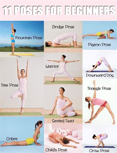 11 Poses for Beginner Yoga - InspireMyWorkout.com - A collection of ...