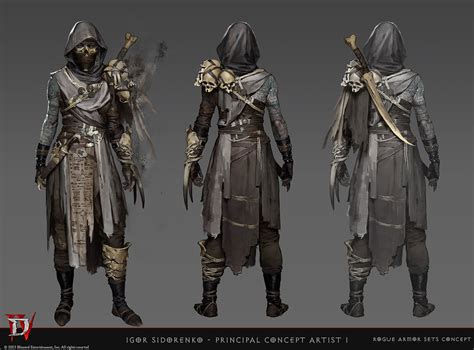 Rogue Armor Concept Artwork - Diablo IV Art Gallery