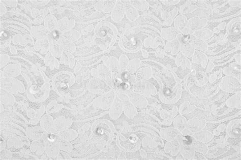 White Fabric Flower Pattern Stock Photography - Image: 20091882