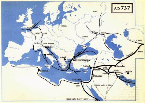 Cryptoforestry: European Medieval trade routes