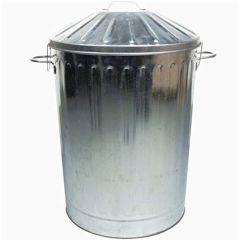 90L Colour Metal Dustbin House Garden Storage Bin with Special Locking Lid -UK | eBay