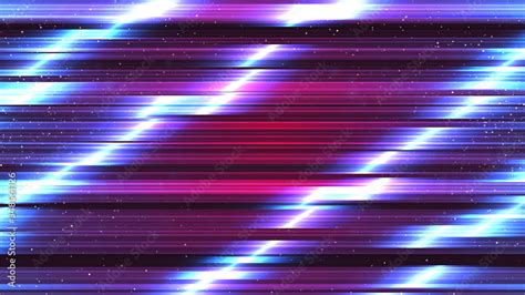 Retrowave background. Cyberpunk Neon Glitch wallpaper. Retro futuristic 80s style. Blue ...