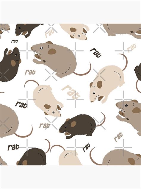 "Rat pattern" Poster by Illutino | Redbubble