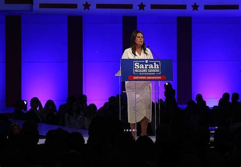 Ex-Trump spokeswoman Sarah Huckabee Sanders elected Arkansas governor ...