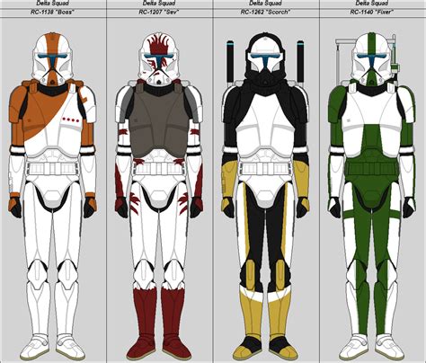 Delta Squad by Suddenlyjam | Star wars pictures, Star wars clone wars, Clone trooper armor