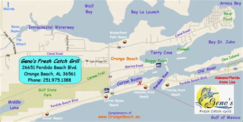 Orange Beach Tourist Map - Orange Beach • mappery