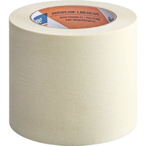 Shurtape CP 105 3 3/4" x 60 Yards Natural General Purpose Grade Masking ...